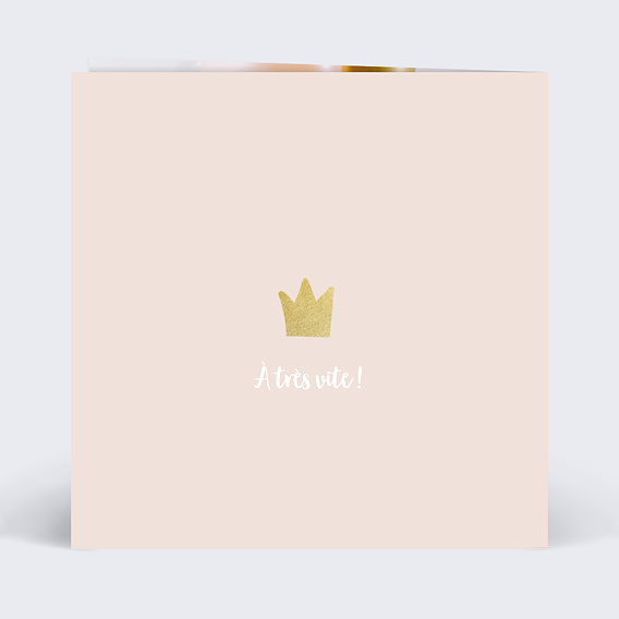 Invitation anniversaire enfant Cygne Verso