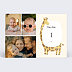Invitation anniversaire enfant Petite Girafe