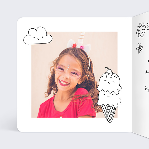 Invitation Anniversaire Enfant Coloriage Licorne