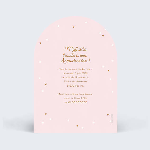 Invitation Anniversaire Enfant Poney Étoilé