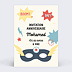 Invitation anniversaire enfant Super Masque