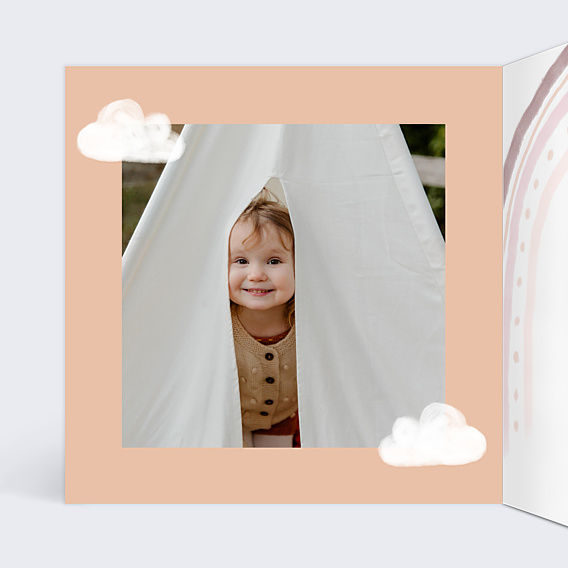 Invitation Anniversaire Enfant Joli Arc-en-ciel