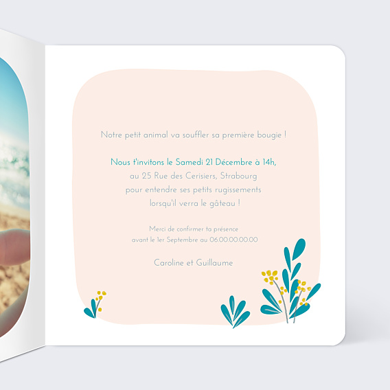 Invitation Anniversaire Enfant Eléphant Original