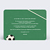 Invitation anniversaire enfant Billet de Foot Verso