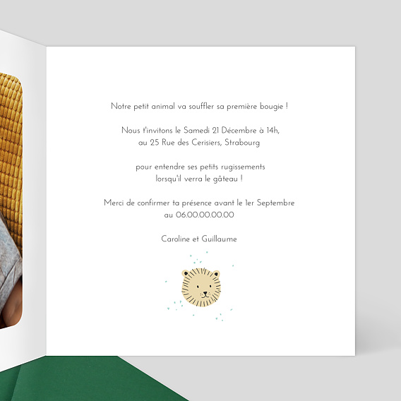 Invitation Anniversaire Enfant Tanzanie