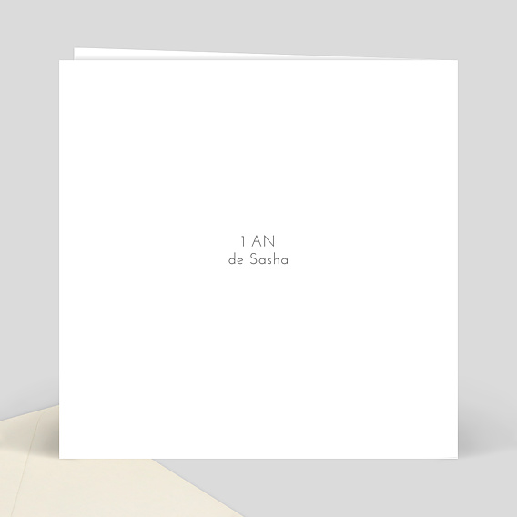 Invitation anniversaire enfant Photo Puzzle Verso