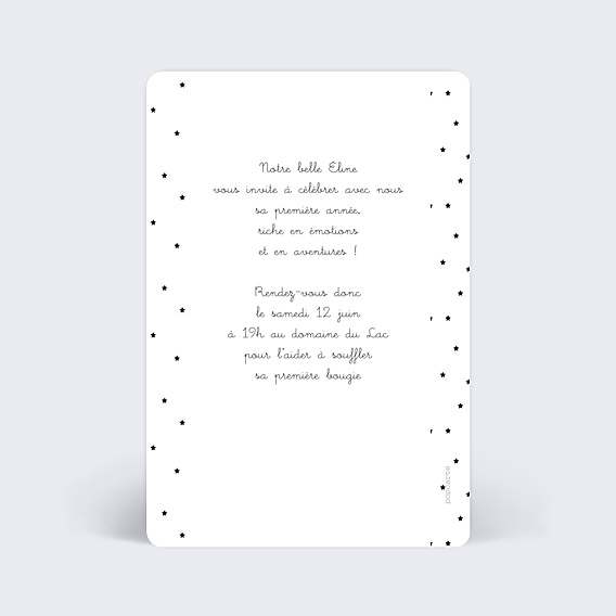 Invitation Anniversaire Enfant Etoiles