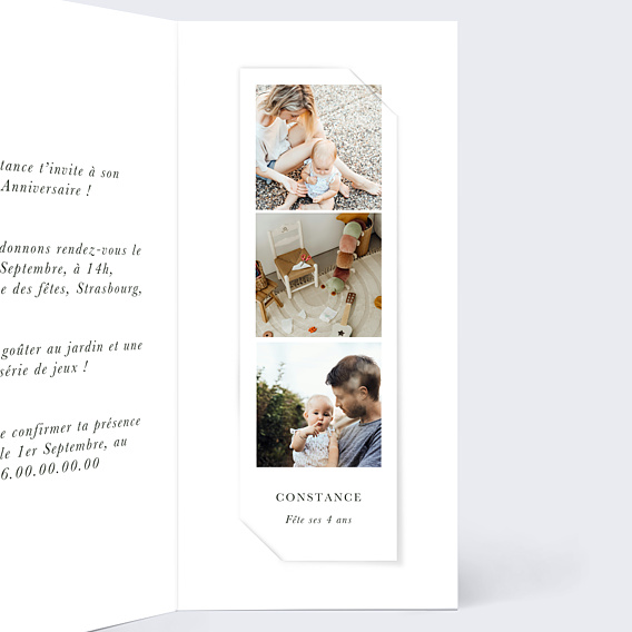 Invitation Anniversaire Enfant Amis de la jungle