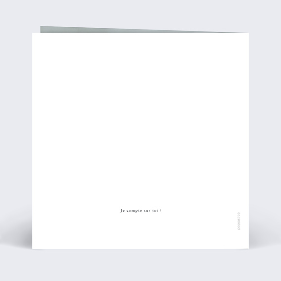 Invitation anniversaire enfant Marin Verso