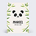 Invitation Anniversaire Enfant Panda souriant