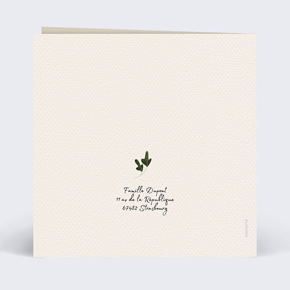 Invitation anniversaire enfant Joli Renard Verso