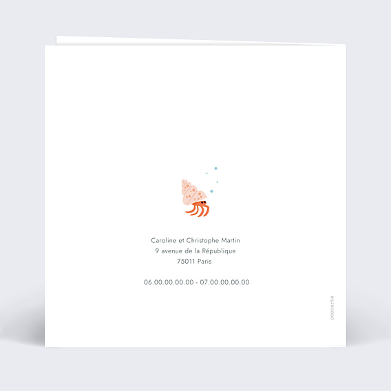 Invitation Anniversaire Enfant Sous l'Océan