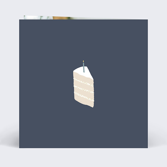 Invitation anniversaire enfant Birthday Cake Verso