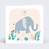 Invitation anniversaire enfant Eléphant Original