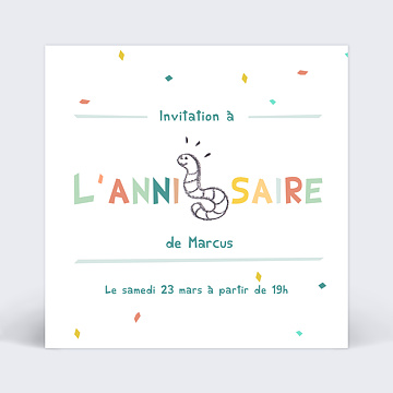 Invitation Anniversaire Enfant Popcarte Invitation Anniversaire Enfant Popcarte