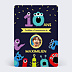 Invitation anniversaire enfant Monstre