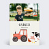 Invitation anniversaire enfant Tracteur à la Ferme