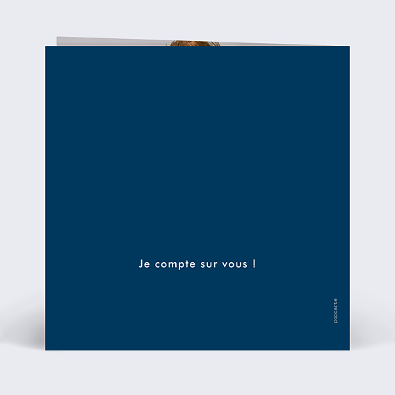 Invitation anniversaire enfant Champion Verso