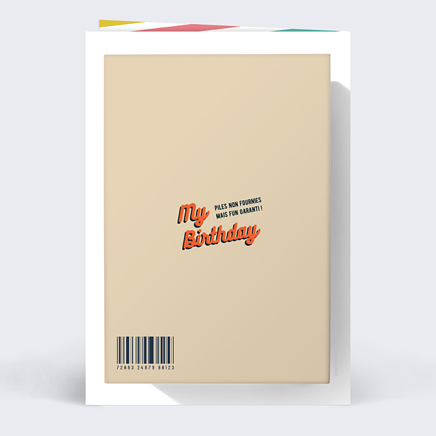Invitation Anniversaire Marque de Fabrique Verso
