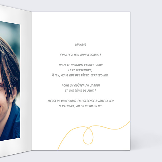 Invitation Anniversaire Enfant Level Up
