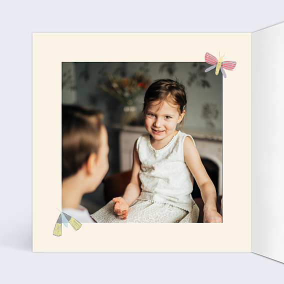 Invitation Anniversaire Enfant Jolis Papillons