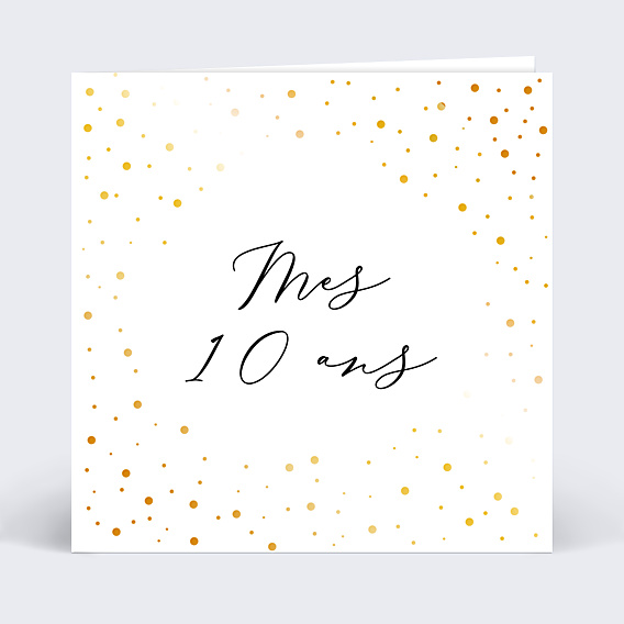 Invitation Anniversaire Enfant Dorure Anniversaire