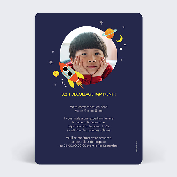 Invitation Anniversaire Enfant Décollage Imminent
