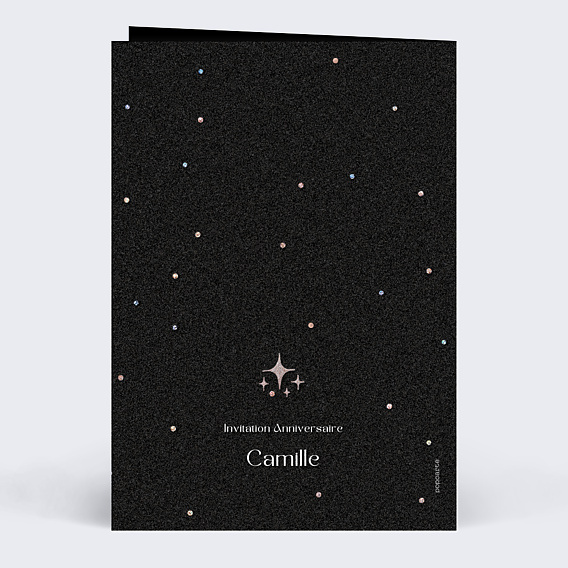 Invitation Anniversaire Enfant Silver Star