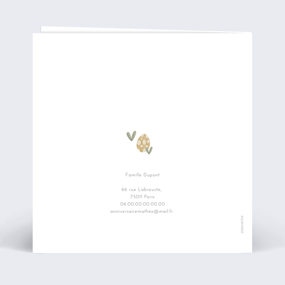 Invitation Anniversaire Enfant Grand Chiffre Dinosaure