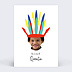 Invitation anniversaire enfant Indien