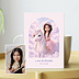 Invitation anniversaire enfant Portrait avec licorne