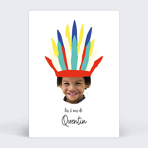 Invitation Anniversaire Enfant Indien