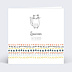 Invitation anniversaire enfant Petit chat au crayon