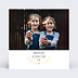Invitation anniversaire enfant Coeur Bucolique Dorure