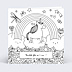 Invitation anniversaire enfant Coloriage Licorne