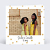 Invitation anniversaire enfant Plumetis Ocre