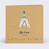 Invitation anniversaire enfant Tipi Indien