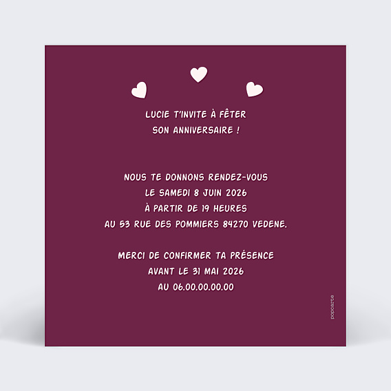 Invitation Anniversaire Enfant Poney