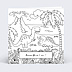 Invitation anniversaire enfant Coloriage Dinosaure