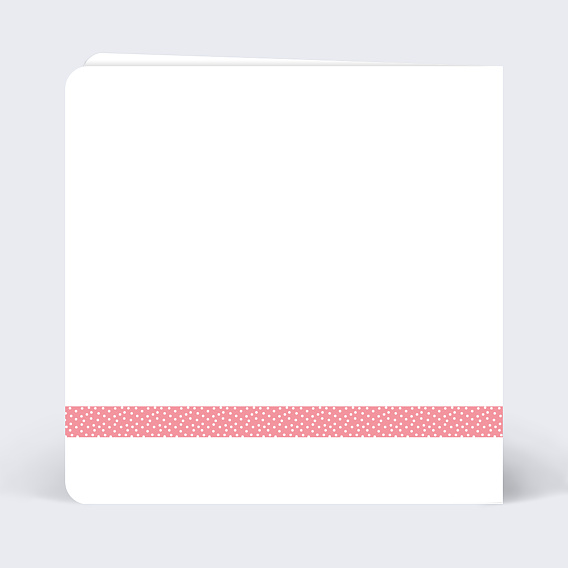 Invitation anniversaire enfant Ruban Verso