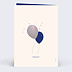 Invitation anniversaire enfant Ballon Glitter Garçon Verso