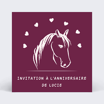 Invitation Anniversaire Enfant Poney