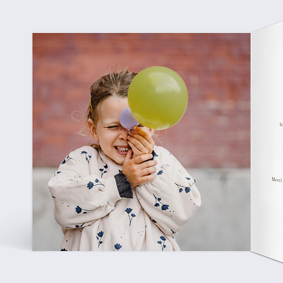 Invitation anniversaire enfant Couronne Renardeau Intérieur Gauche