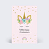 Invitation Anniversaire Enfant Jolie licorne