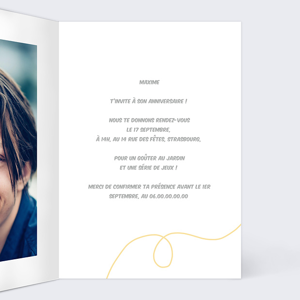 Invitation Anniversaire Enfant Level Up Intérieur Droit