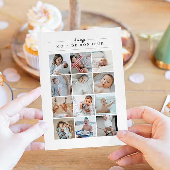 Invitation anniversaire enfant Première Année Après 4