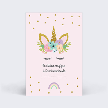 Invitation Anniversaire Enfant - Popcarte