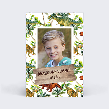 Invitation Anniversaire Enfant Jurassic