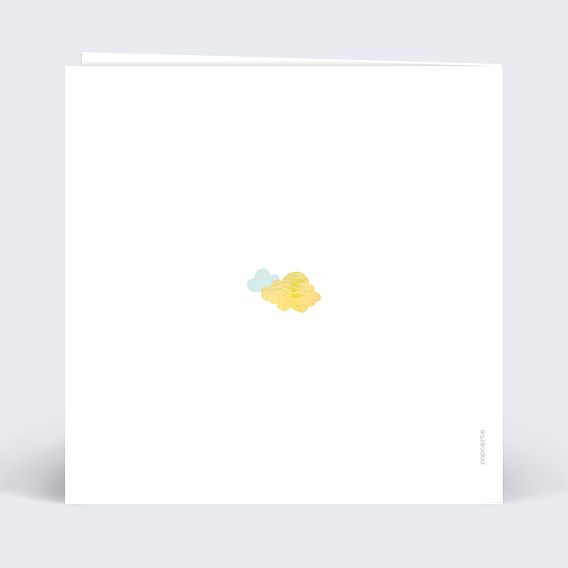 Invitation Anniversaire Enfant Nuages Doux