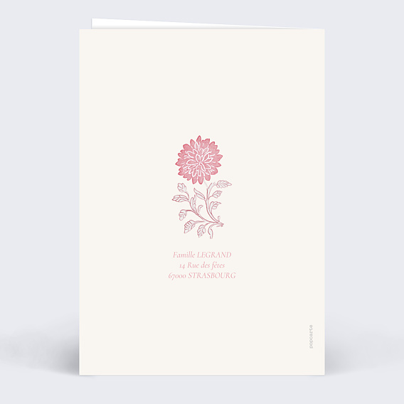 Invitation anniversaire enfant Hippy Boho Verso